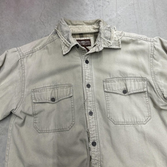 Vintage 1990s Distressed Levi's Barn Jacket w/Fleece Lining | Size: M - Picture 6 of 11